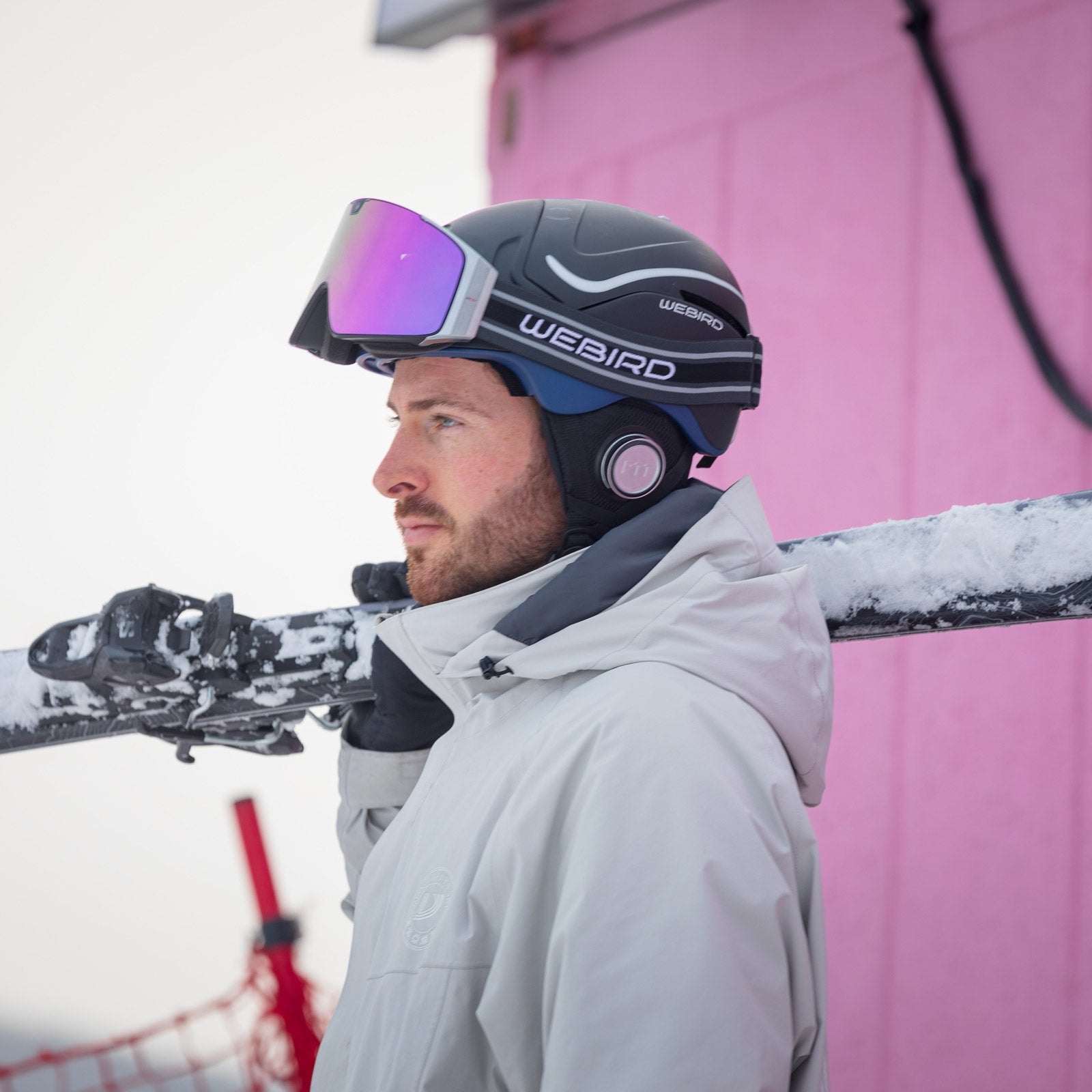 WEBIRD Smart Ski Helmet Snowboard Helmet with PTT for Men & Women - WEBIRD