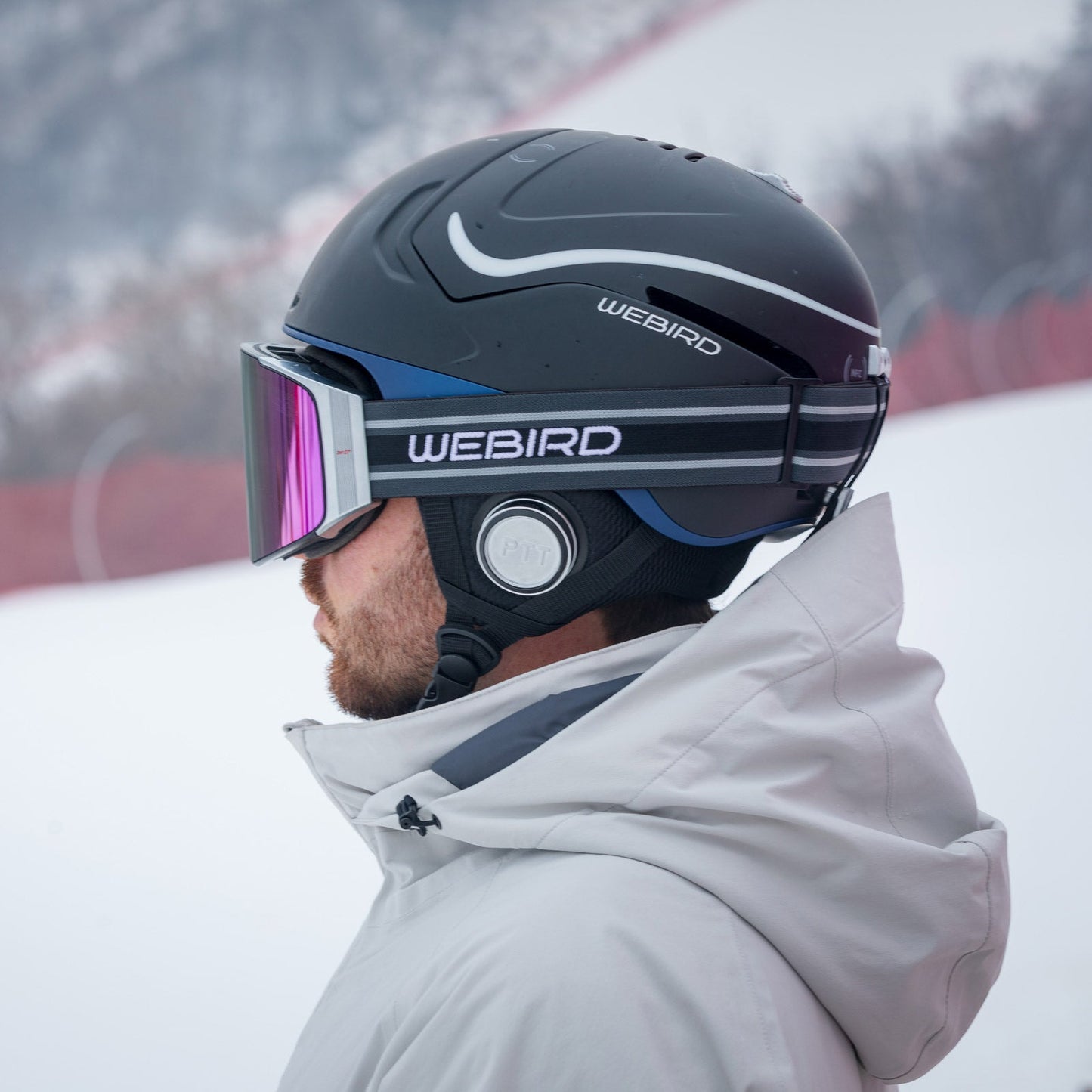 WEBIRD Smart Ski Helmet Snowboard Helmet with PTT for Men & Women - WEBIRD
